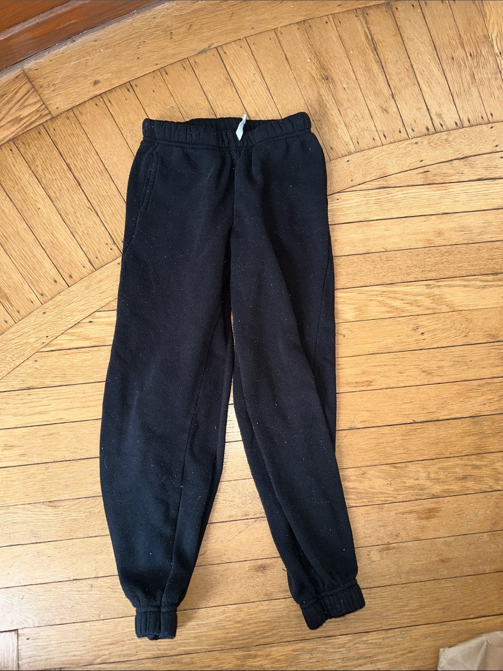 wonder nation girls Black Fleece Jogger Pants